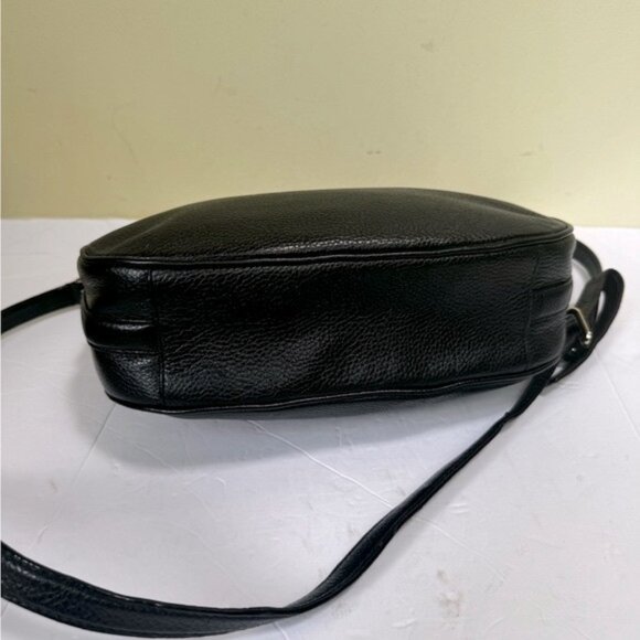 Kate Spade Mulberry Street Alicia Leather Shoulder Crossbody Saddle Bag Black - Picture 12 of 15